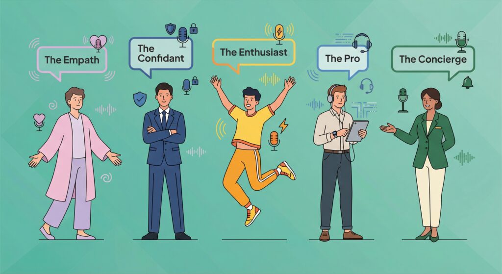 The Five Essential Personas for Business Voice AI ​